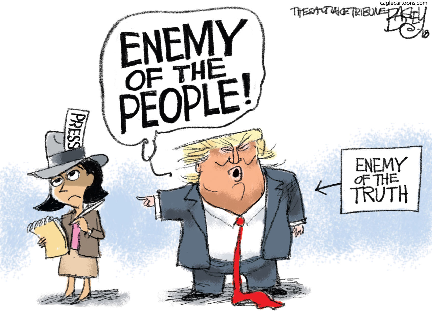 Enemy of the People by Pat Bagley, The Salt Lake Tribune